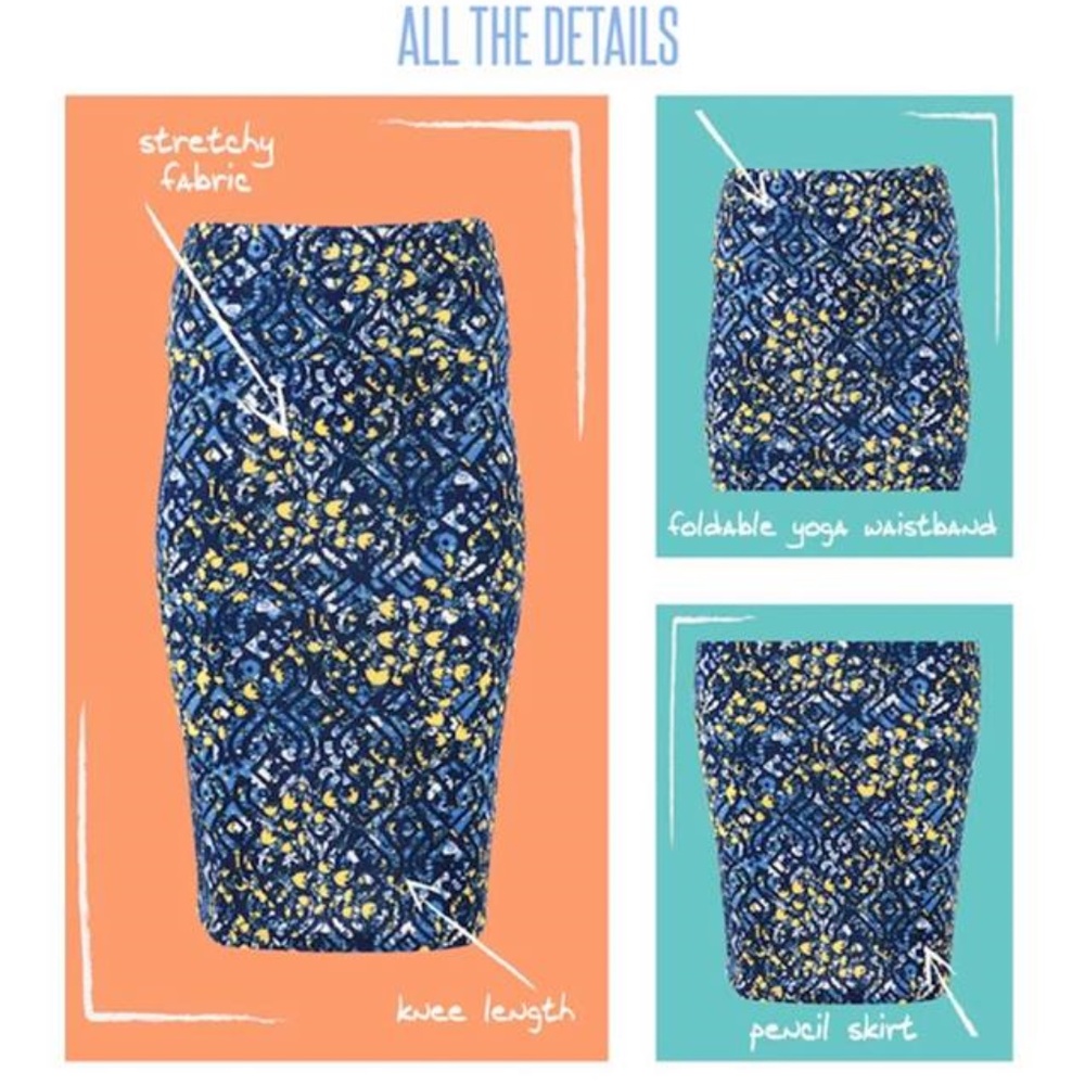 LuLaRoe Cassie Pencil Skirt XS VIEW PHOTOS